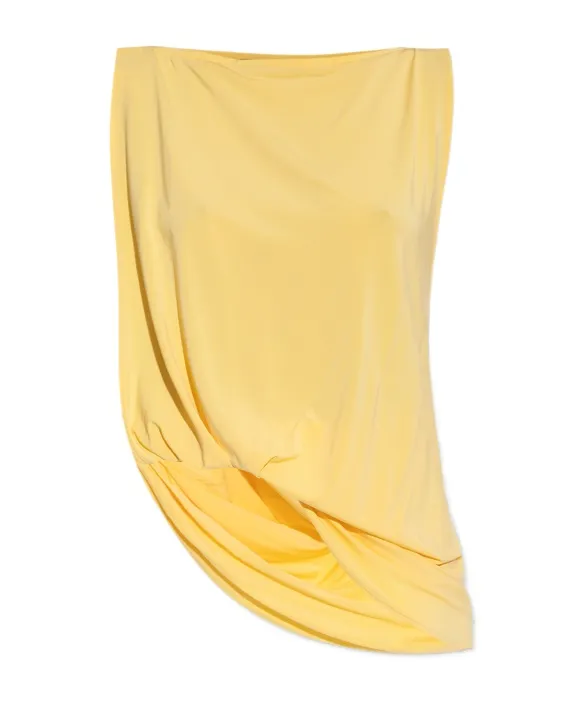 Jacquemus Le Haute Peplo Twist Detailed Top