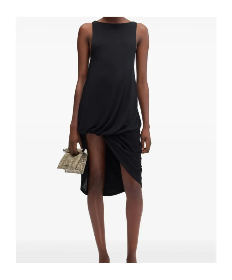 Jacquemus Draped Boat-Neck Dress