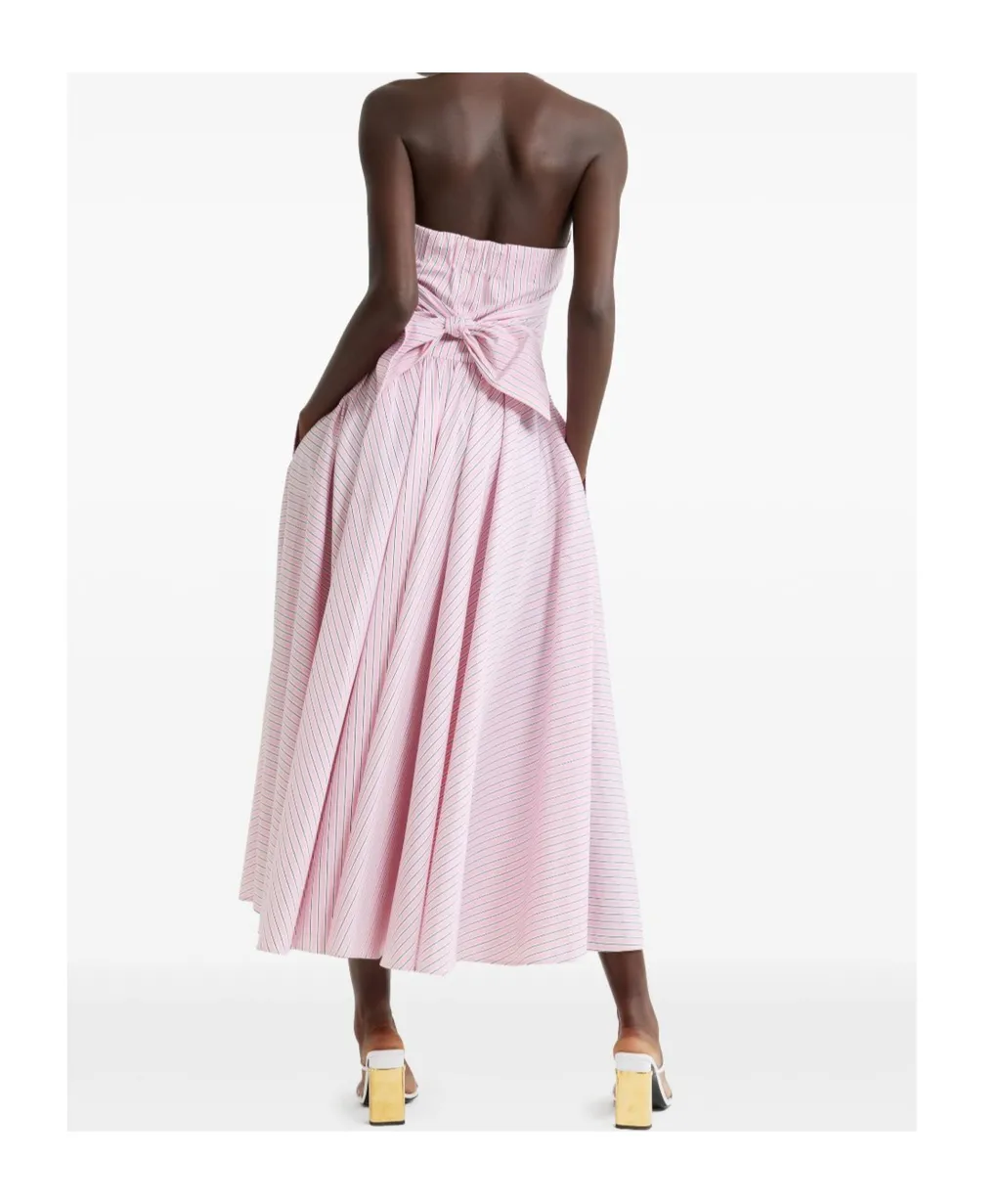 Striped Halterneck Maxi Dress