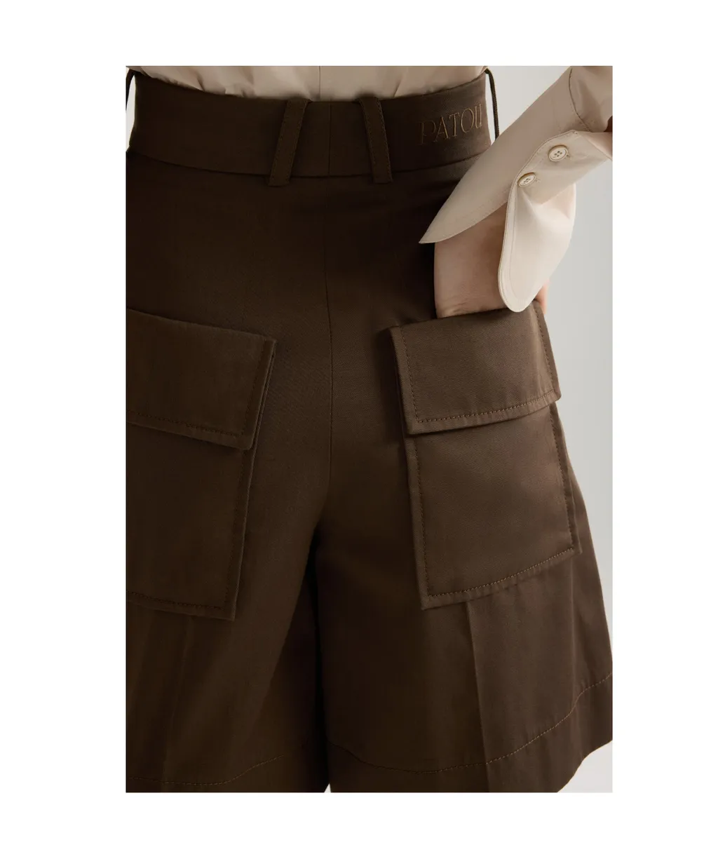 Gabardine Bermuda Shorts