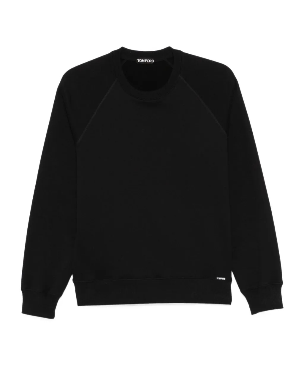 Tom Ford Logo-Patch Crewneck Sweatshirt