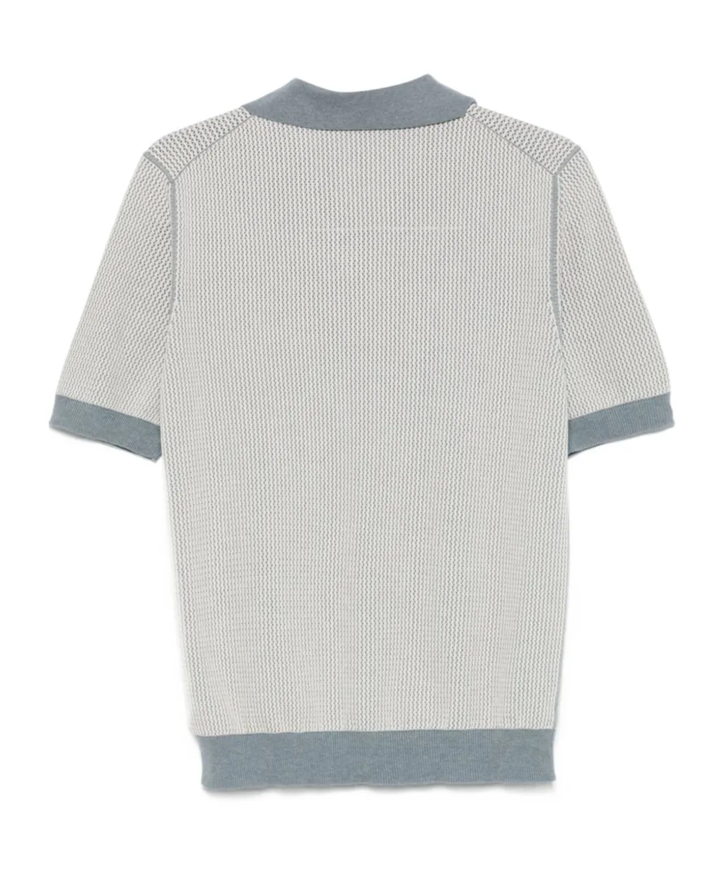 Zanone Crepe Cotton Polo Shirt