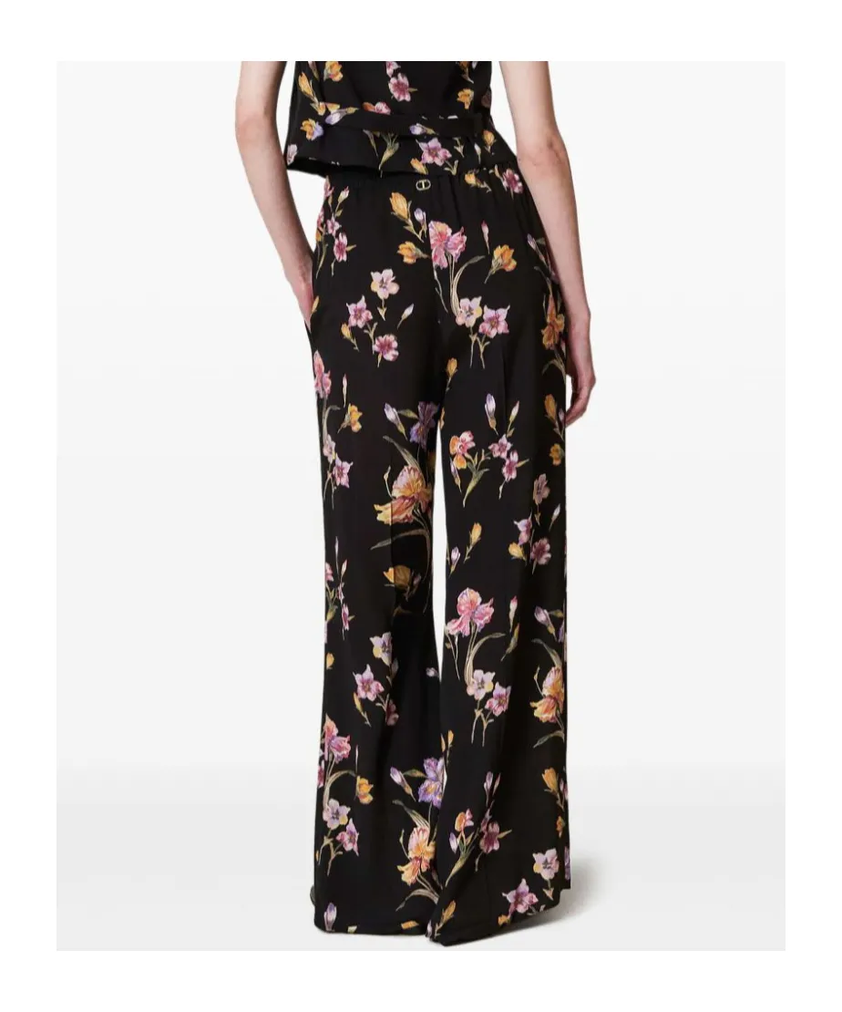 Twinset Allover Floral Print Trousers