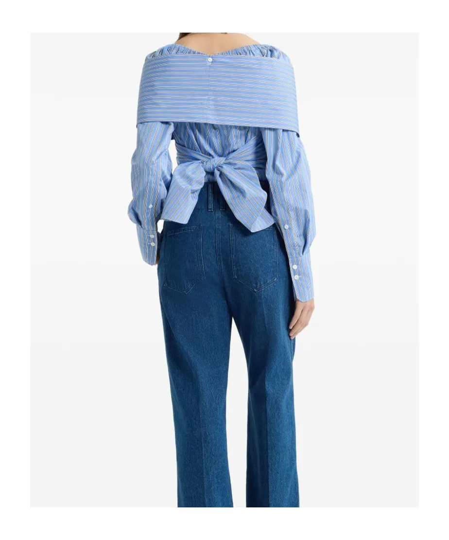 Patou Off-Shoulder Wrap Top
