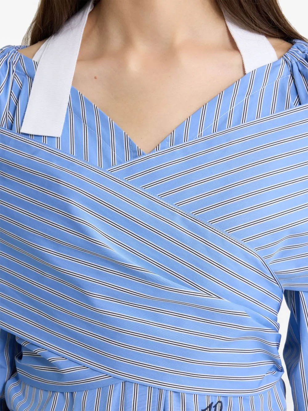 Patou Off-Shoulder Wrap Top