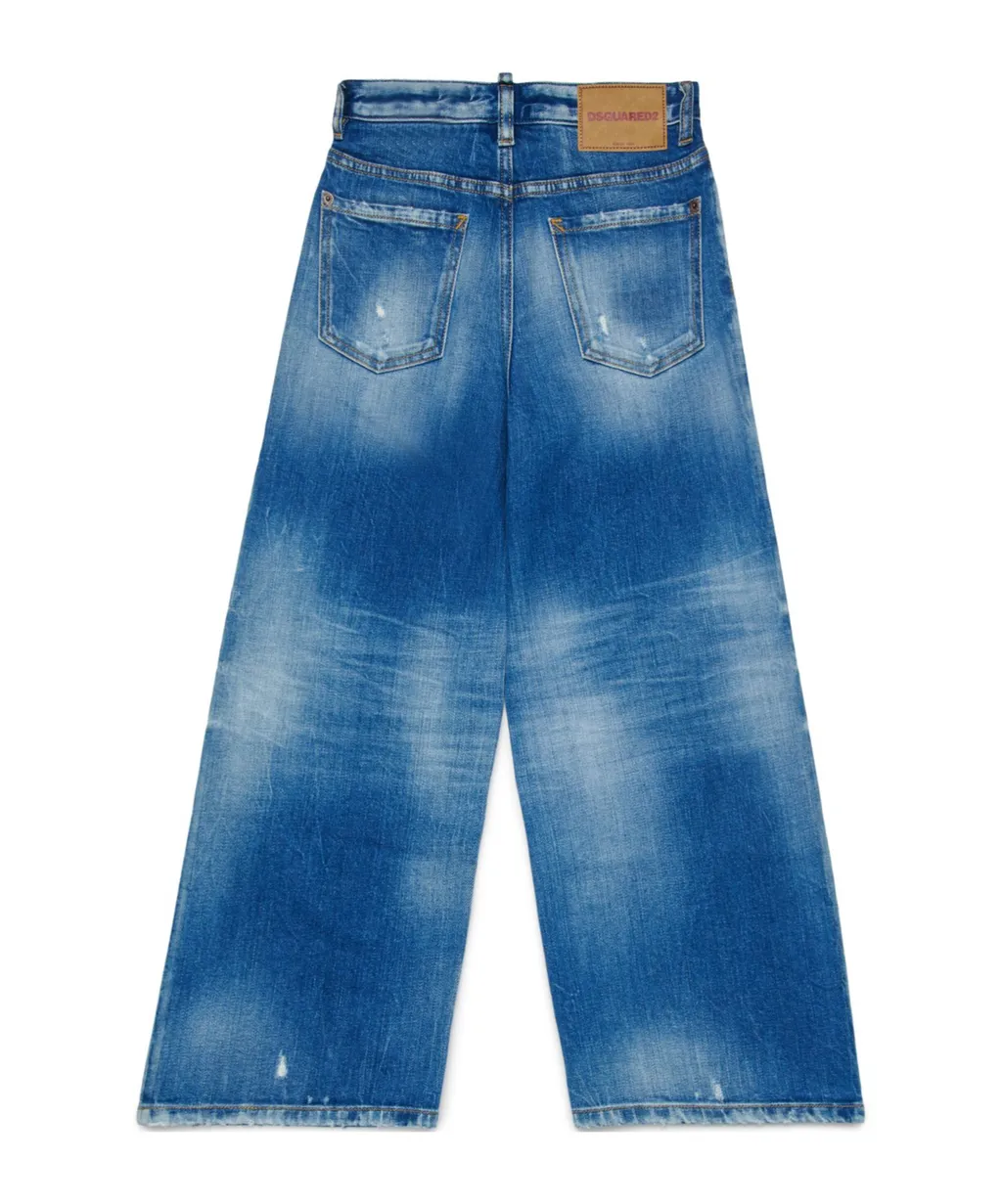 Dsquared2 Kids Distressed Flared Jeans