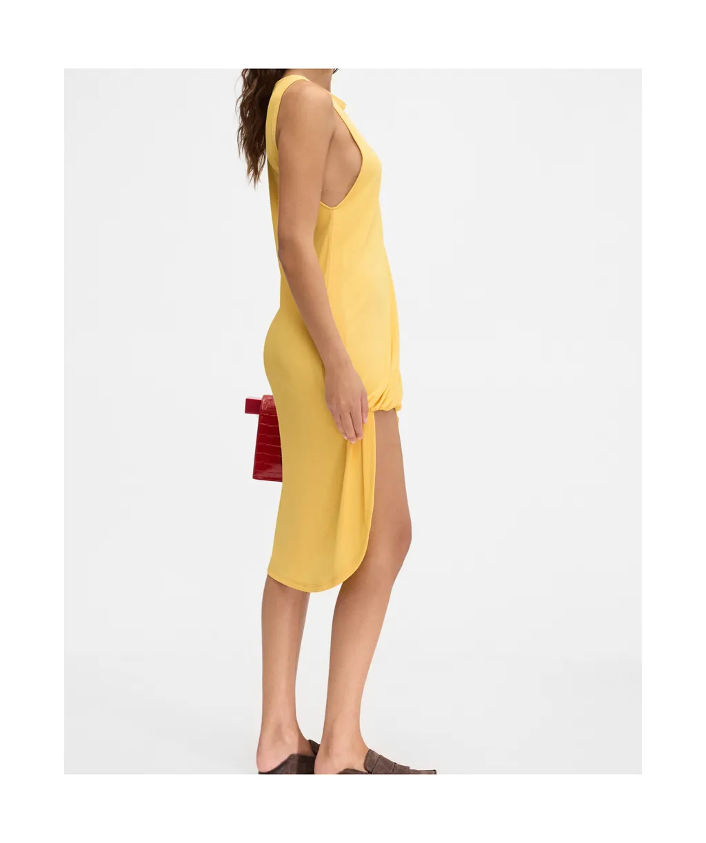 Jacquemus Draped Boat-Neck Dress