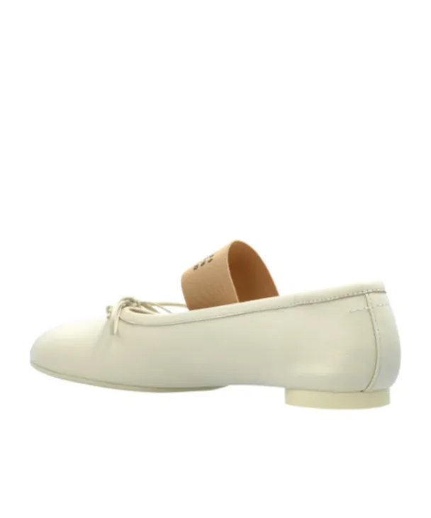Mm6 Maison Margiela Anatomic Numbers-Motif Bow-Detailed Ballerinas