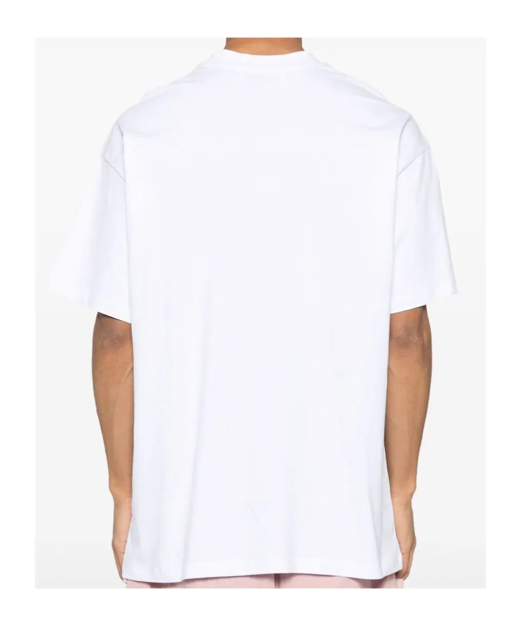 Msgm Logo-Printed Crewneck T-Shirt