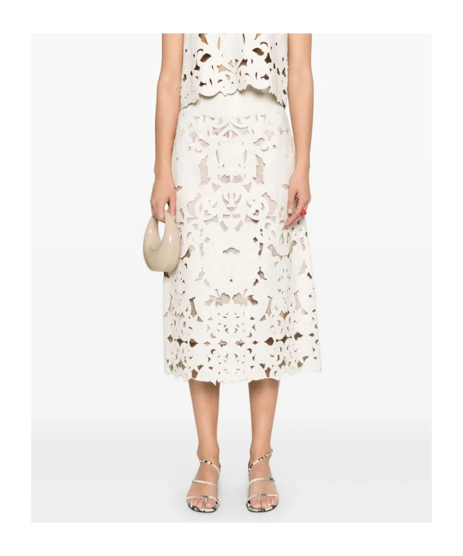 Cut Out Midi Skirt