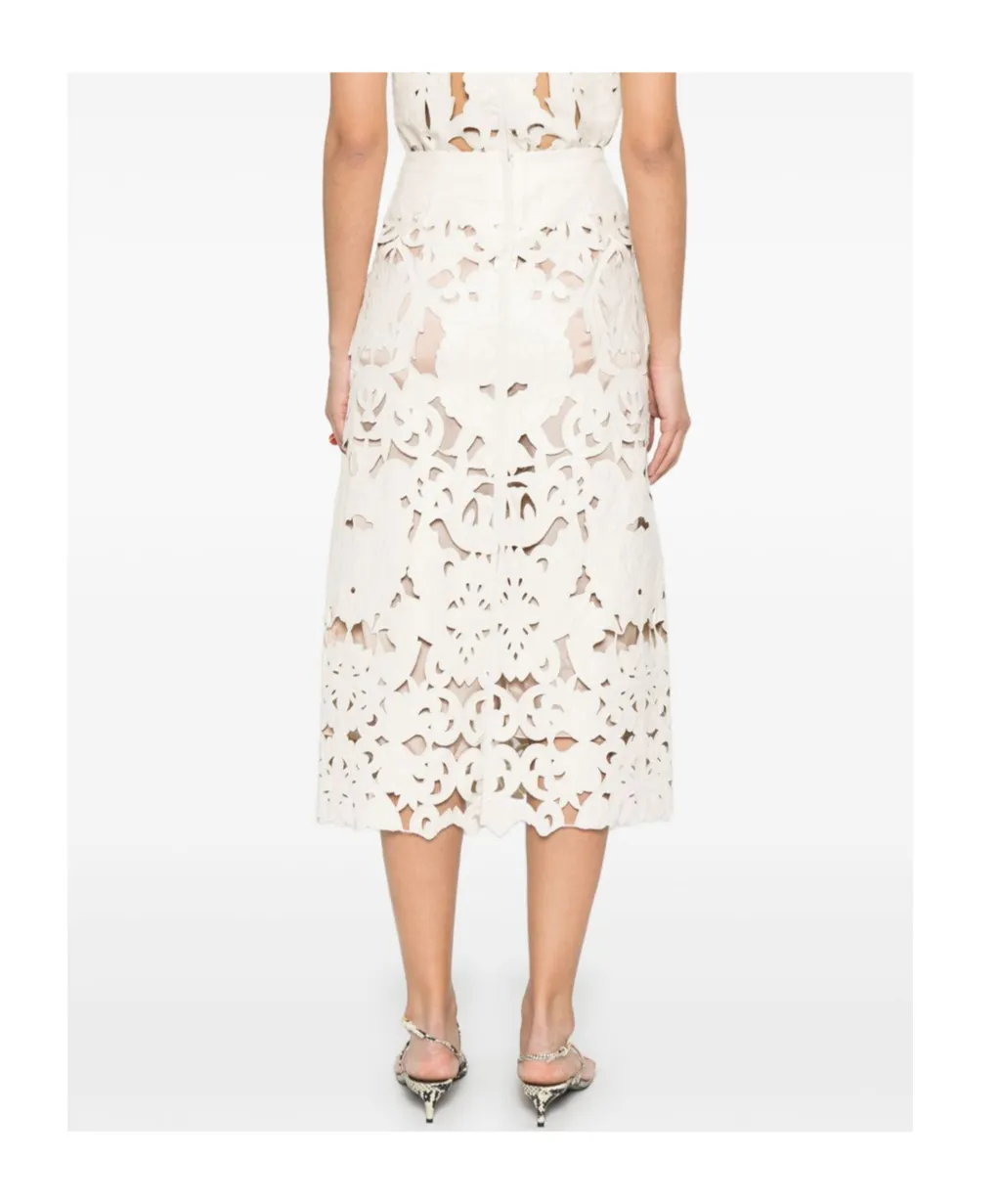 Cut Out Midi Skirt