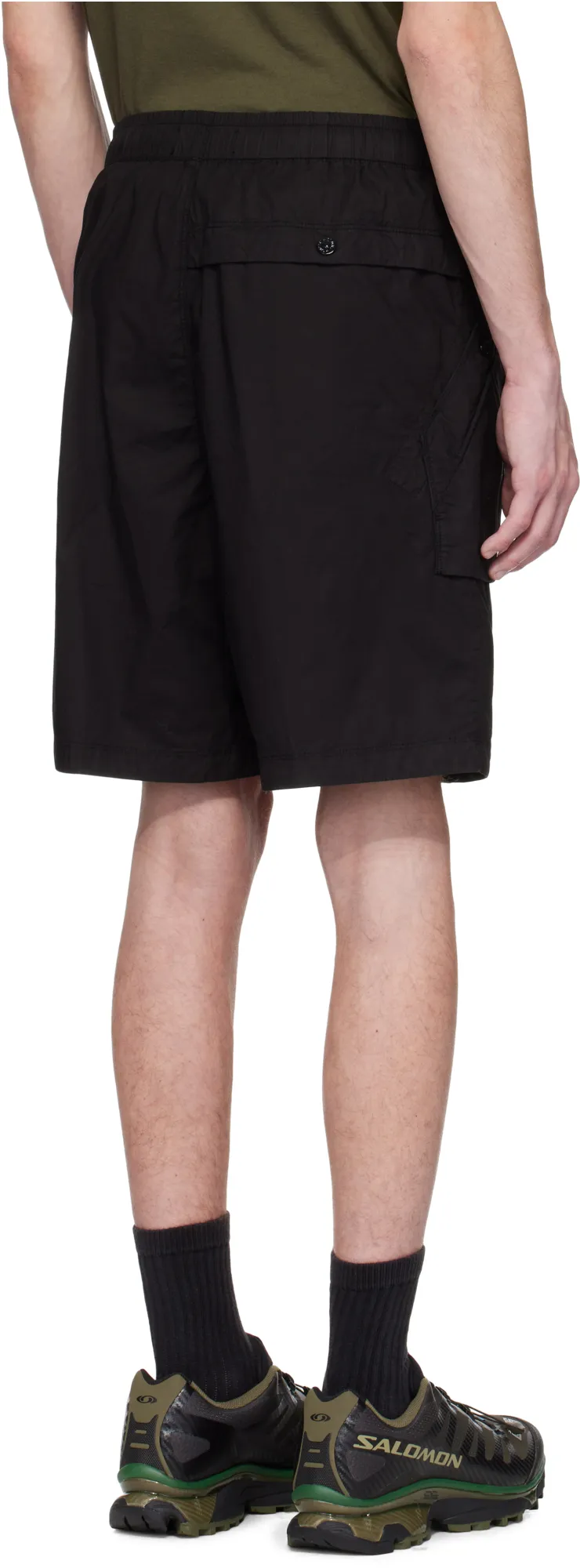 Stone Island Logo Patch Bermuda Shorts