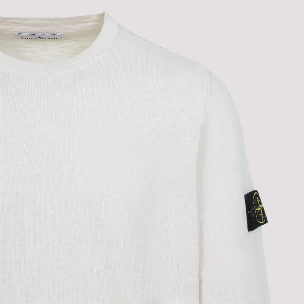 Stone Island Logo Patch Crewneck Sweatshirt