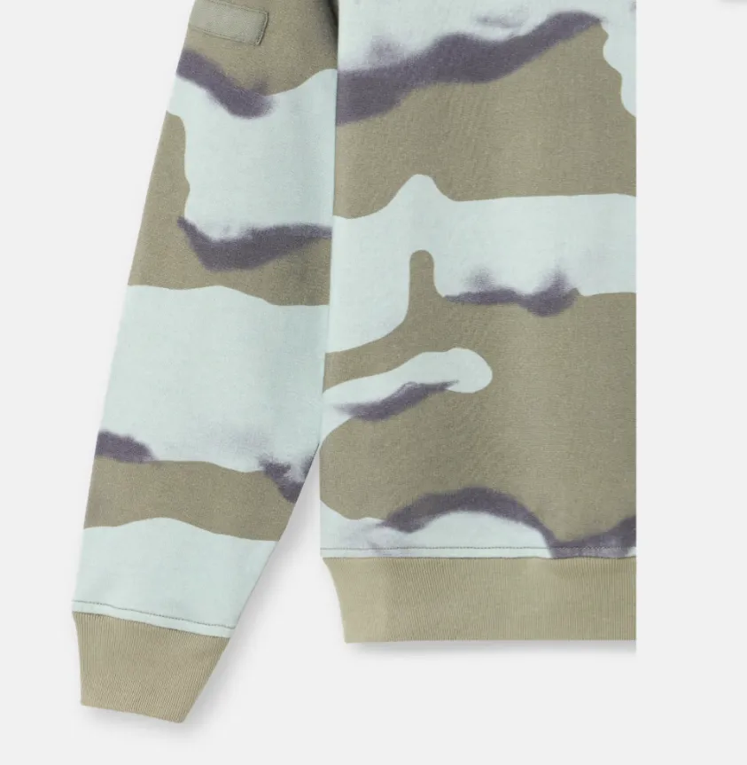 Stone Island Junior Reversible Camouflage Printed Sweatshirt