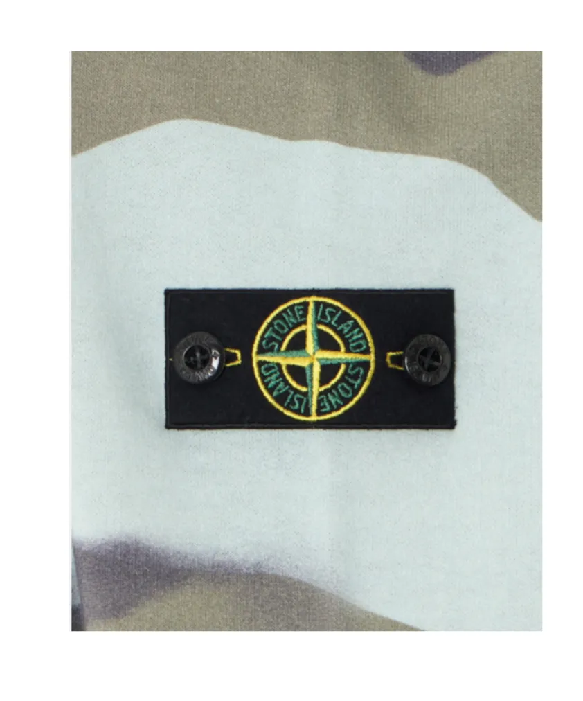 Stone Island Junior Reversible Camouflage Printed Sweatshirt