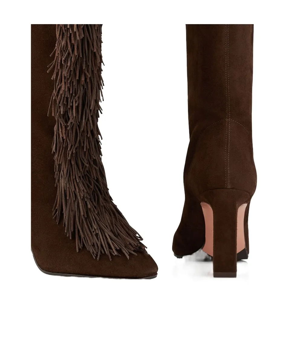 Aquazzura Gytane Fringe Detailed Boots