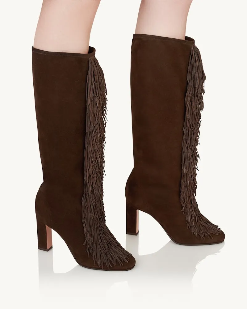 Aquazzura Gytane Fringe Detailed Boots
