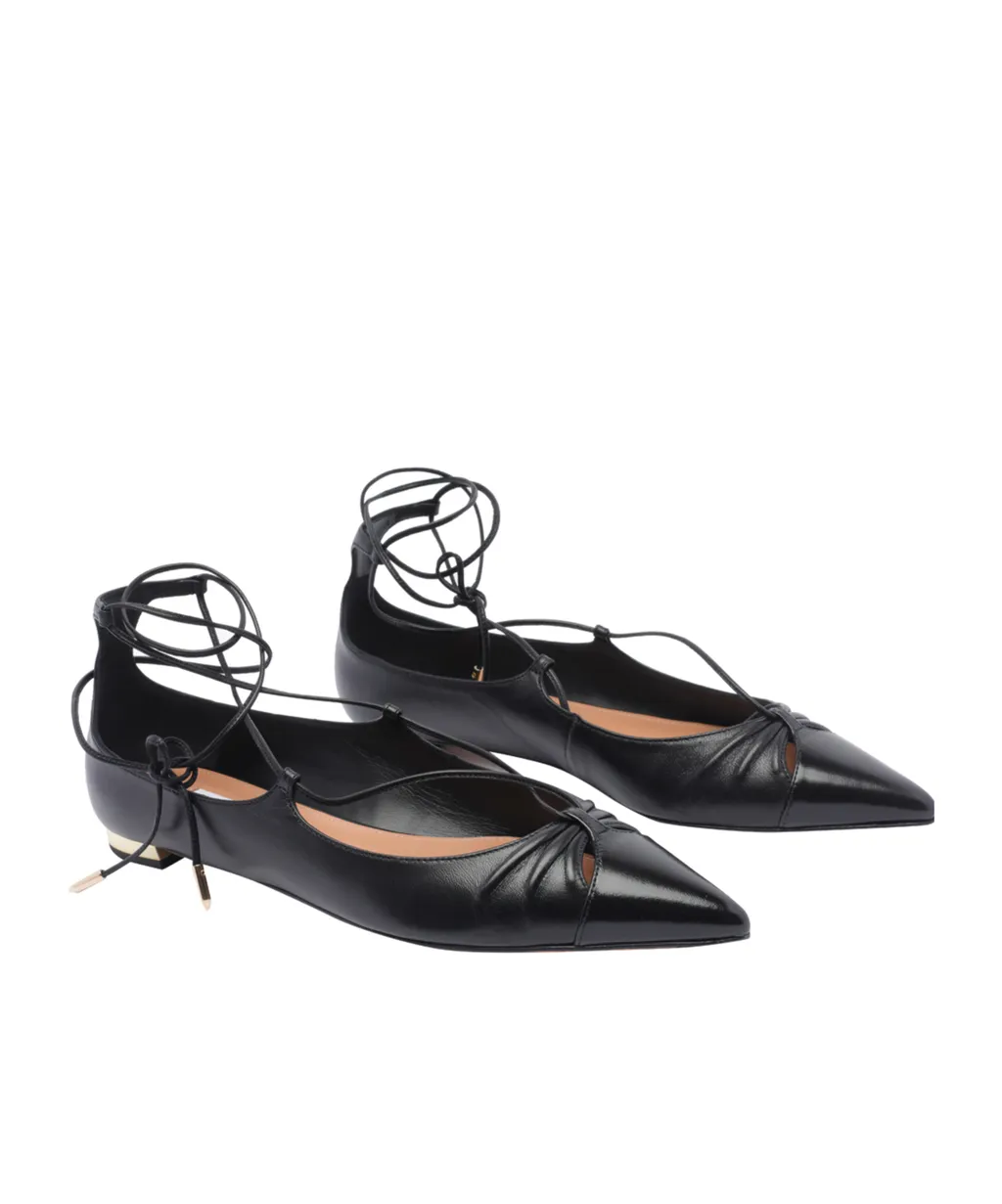Aquazzura Gabi Pointed Toe Flat Shoes