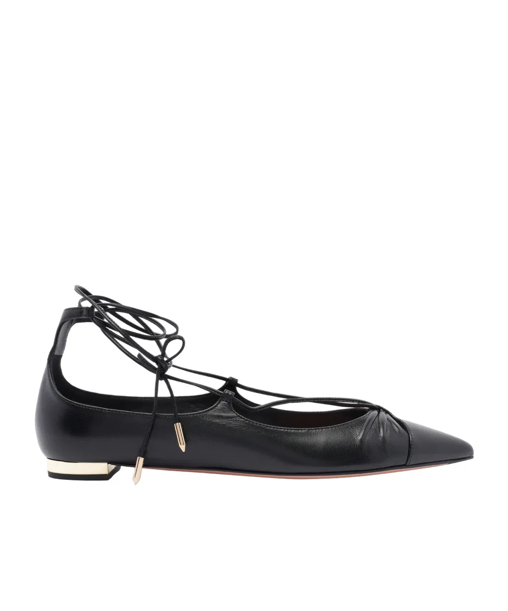 Aquazzura Gabi Pointed Toe Flat Shoes