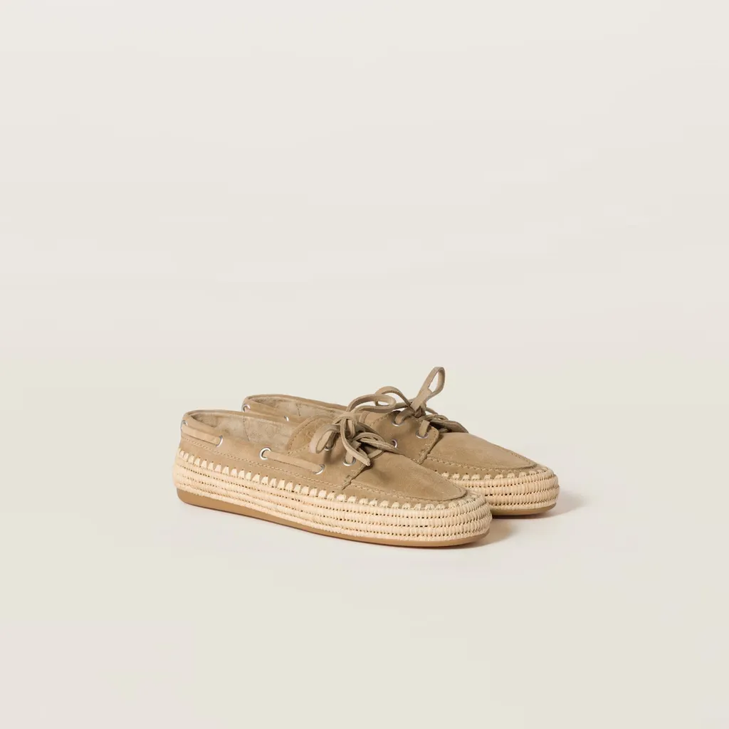 Miu Miu Lace-Up Boat Shoes