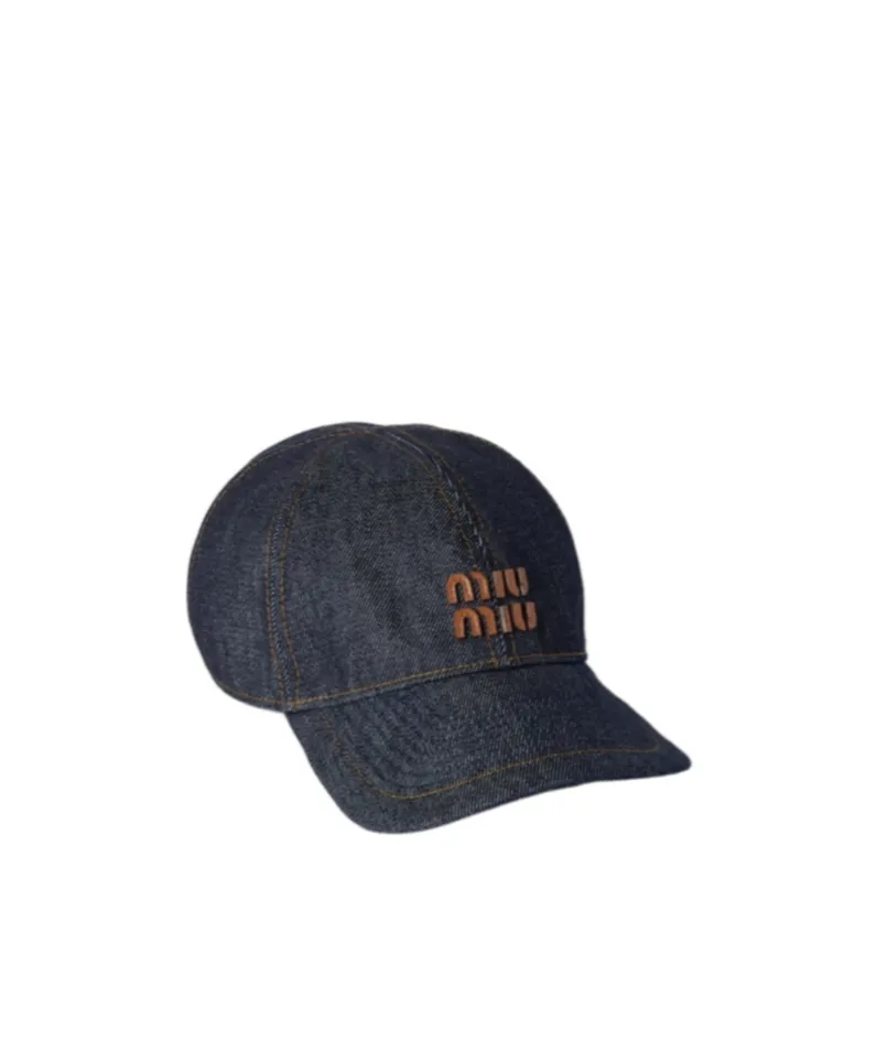Miu Miu Logo Detailed Baseball Cap