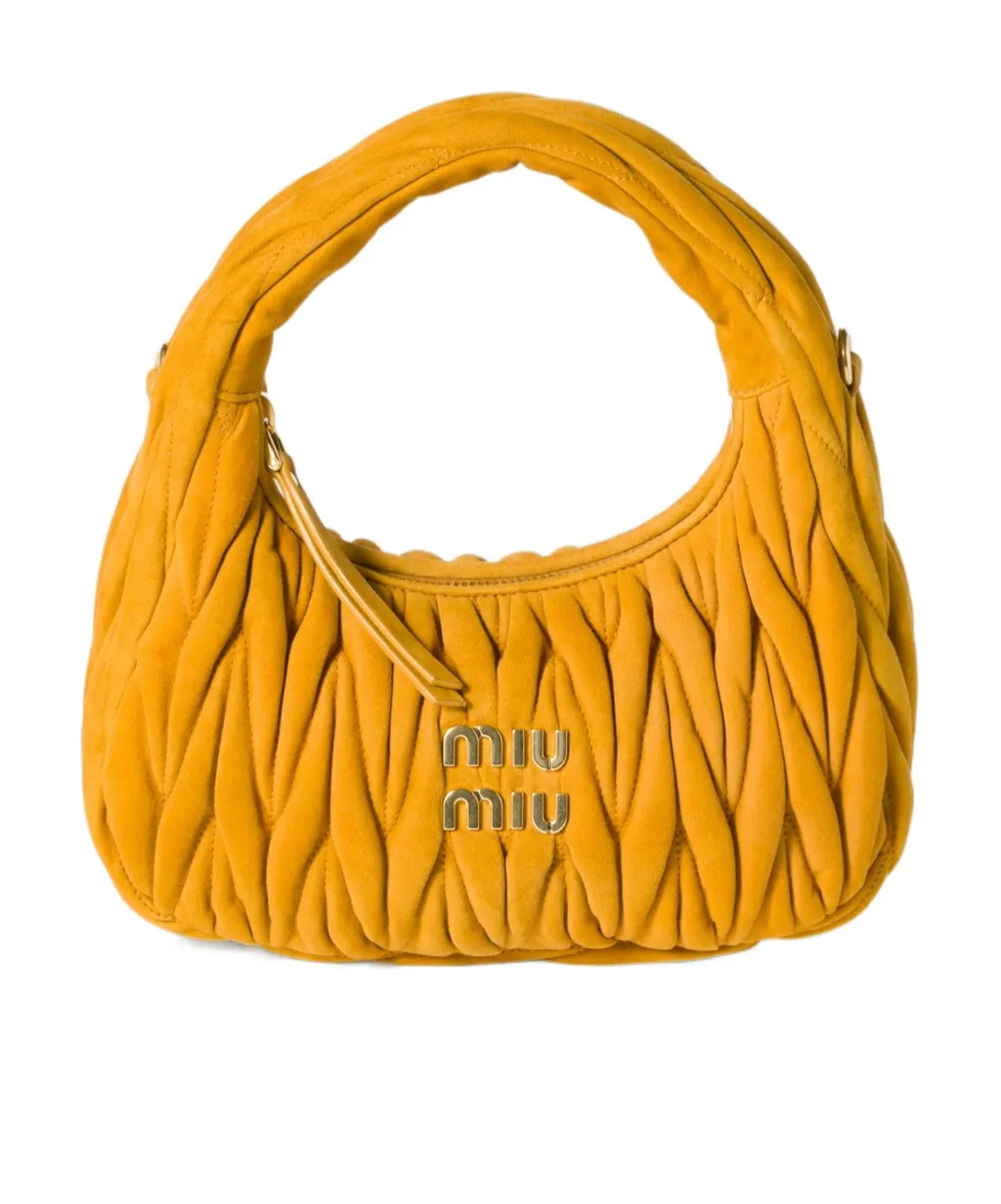 Wander Matelassé Suede Bag
