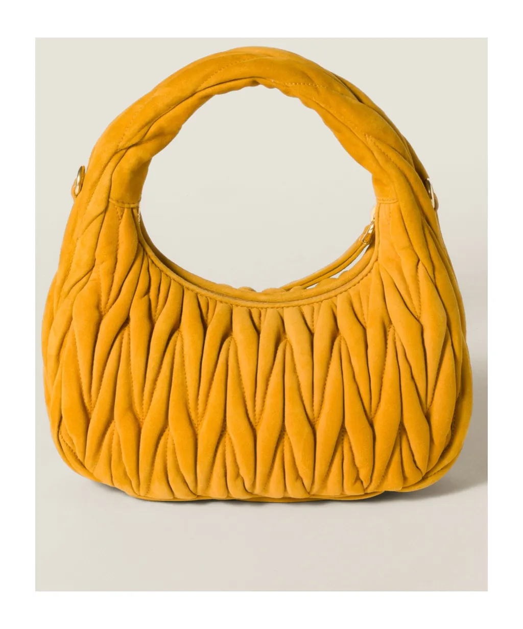 Wander Matelassé Suede Bag