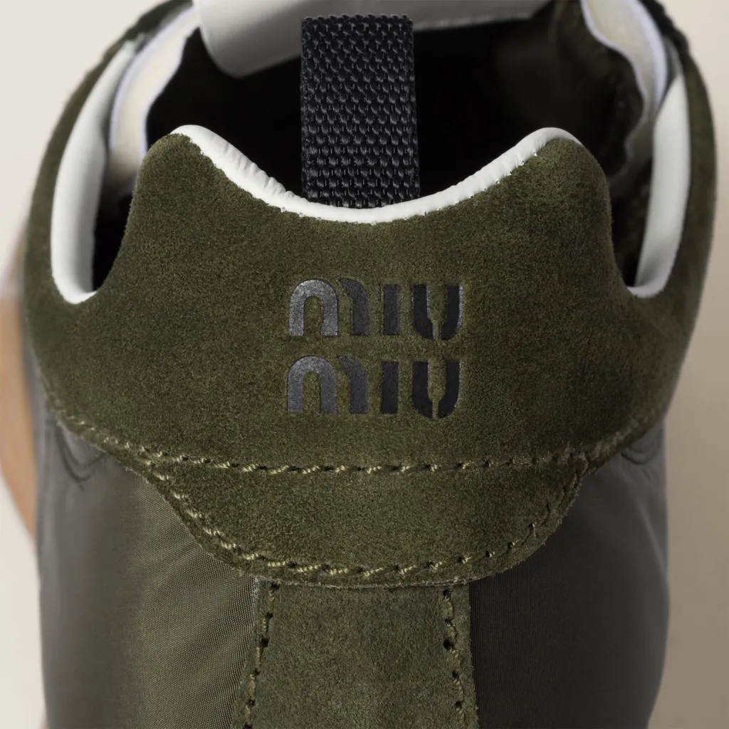 Tyre Technical Fabric And Suede Sneakers