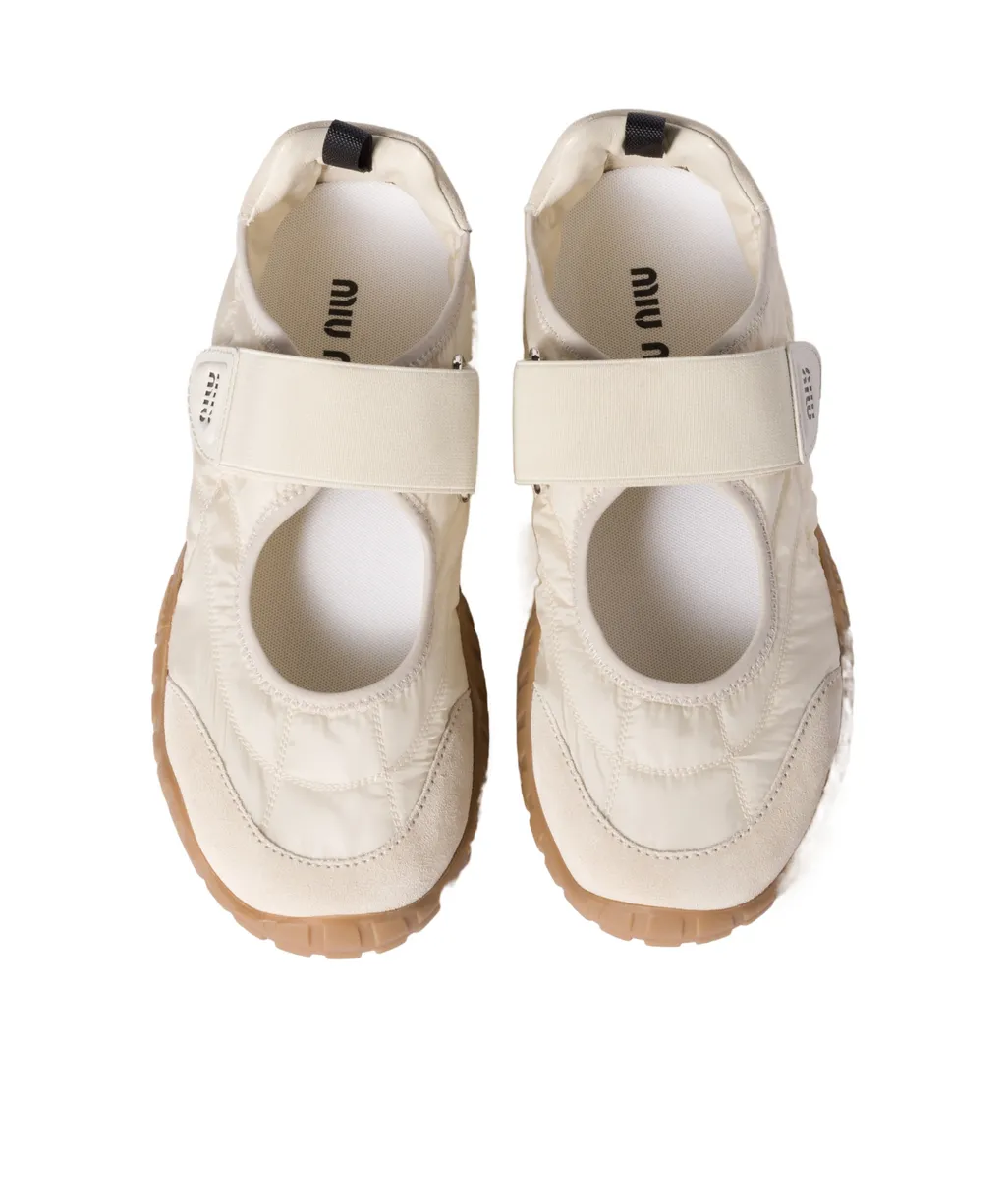 Miu Miu Tyre Round-Toe Ballet Flats