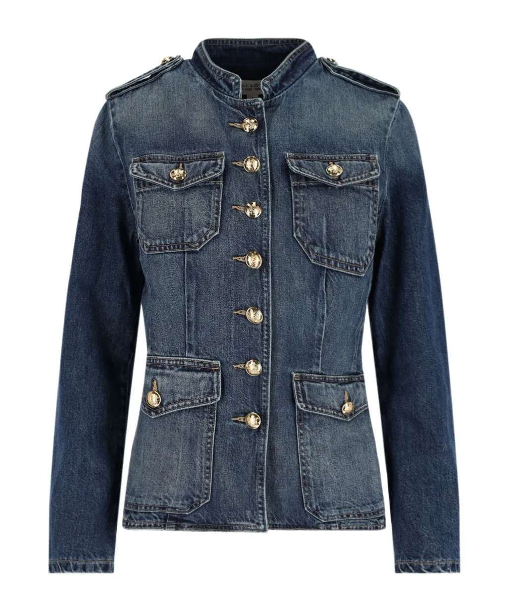 Button Long Sleeve Denim Jacket