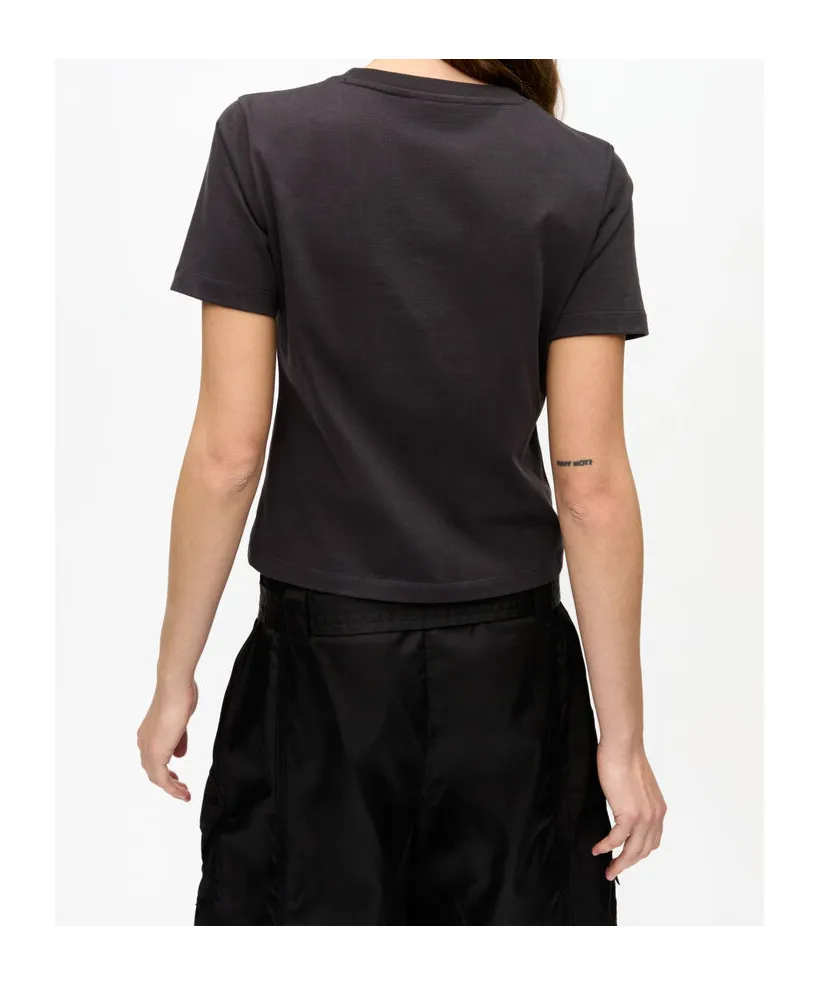 Ganni T-Shirt With Embroidered Logo