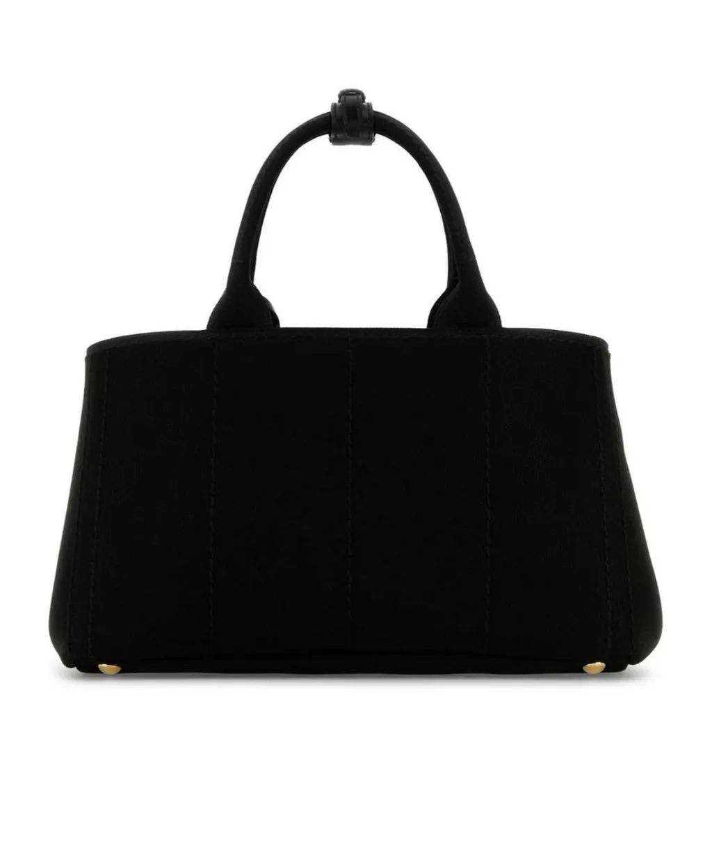 Prada Logo-Embroidered Large Handbag