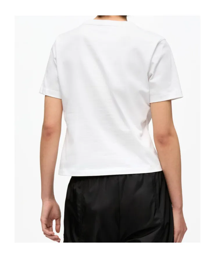 Ganni T-Shirt With Embroidered Logo