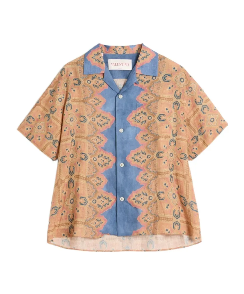 Valentino All-Over Patterned Button-Up Shirt