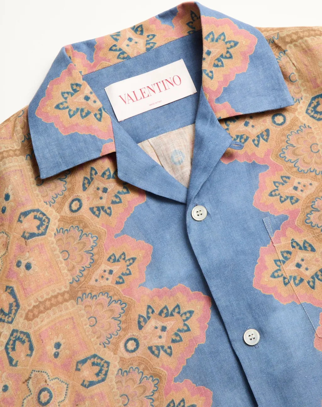 Valentino All-Over Patterned Button-Up Shirt