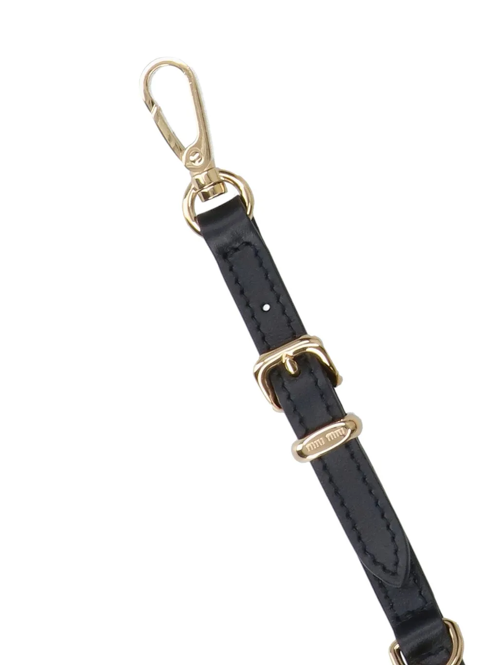 Miu Miu Logo-Engraved Chain-Linked Keyring