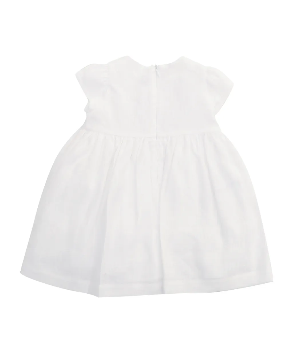 Il Gufo Floral Embroidered Dress