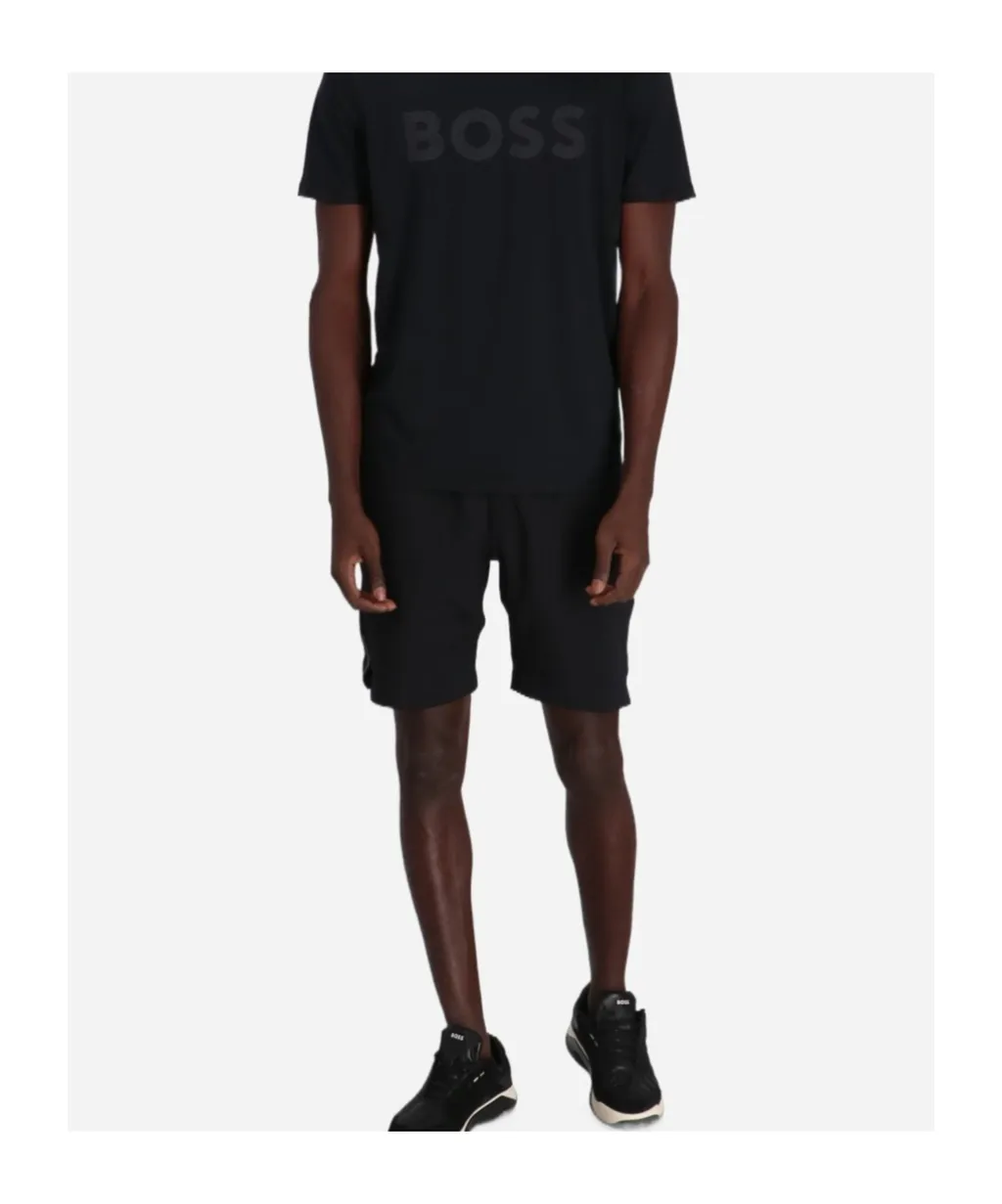 Elasticated-Waistband Track Shorts