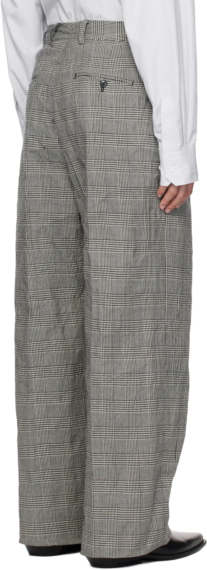 Vetements Checked Straight-Leg Trousers