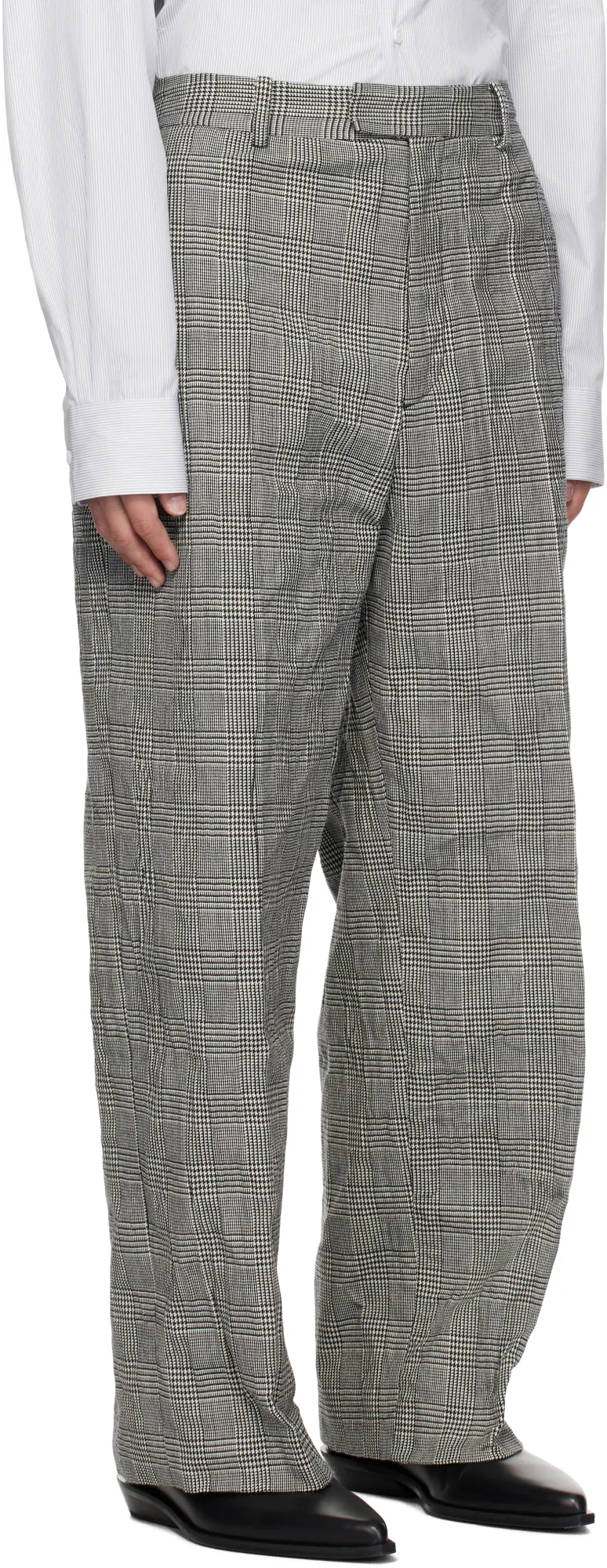 Vetements Checked Straight-Leg Trousers