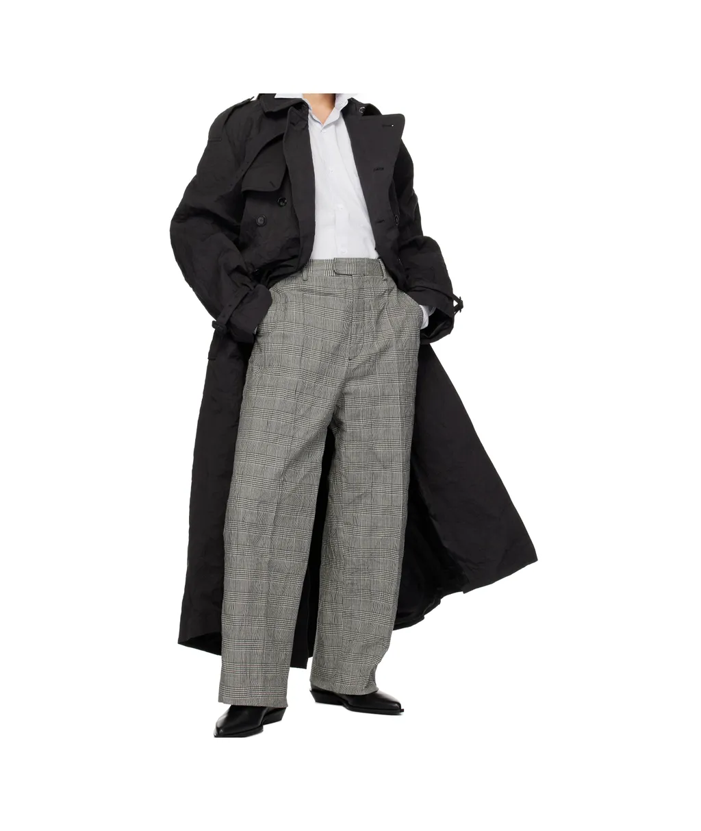 Vetements Checked Straight-Leg Trousers