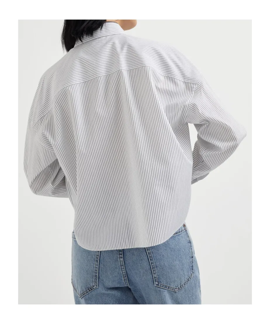 Striped Poplin Shirt