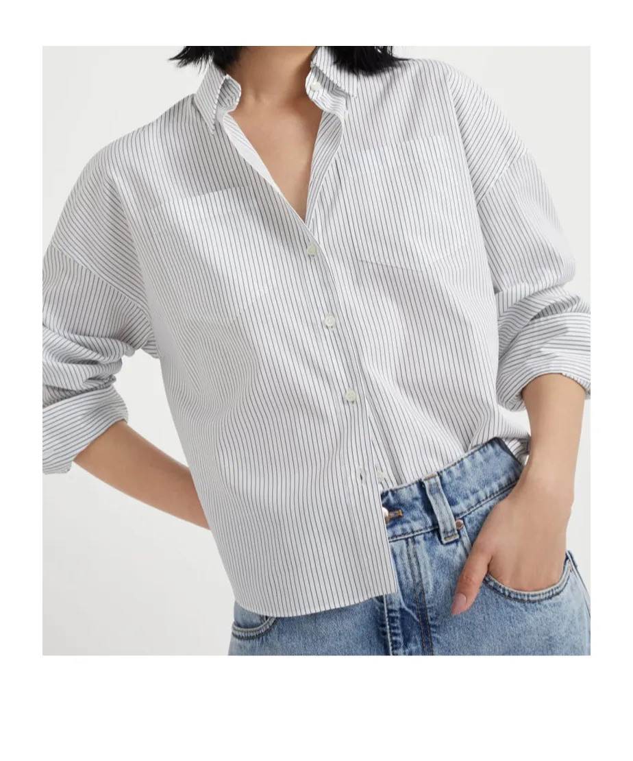 Striped Poplin Shirt