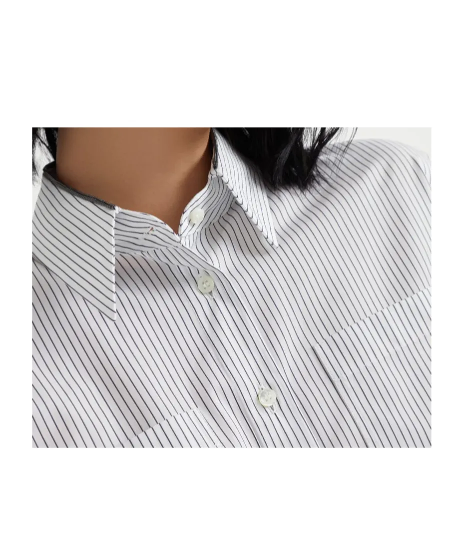 Striped Poplin Shirt