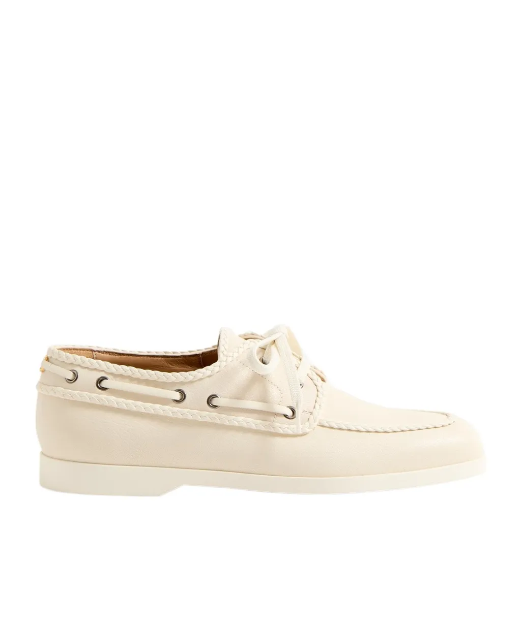 Valentino Palm Avenue Lace-Up Boat Shoes