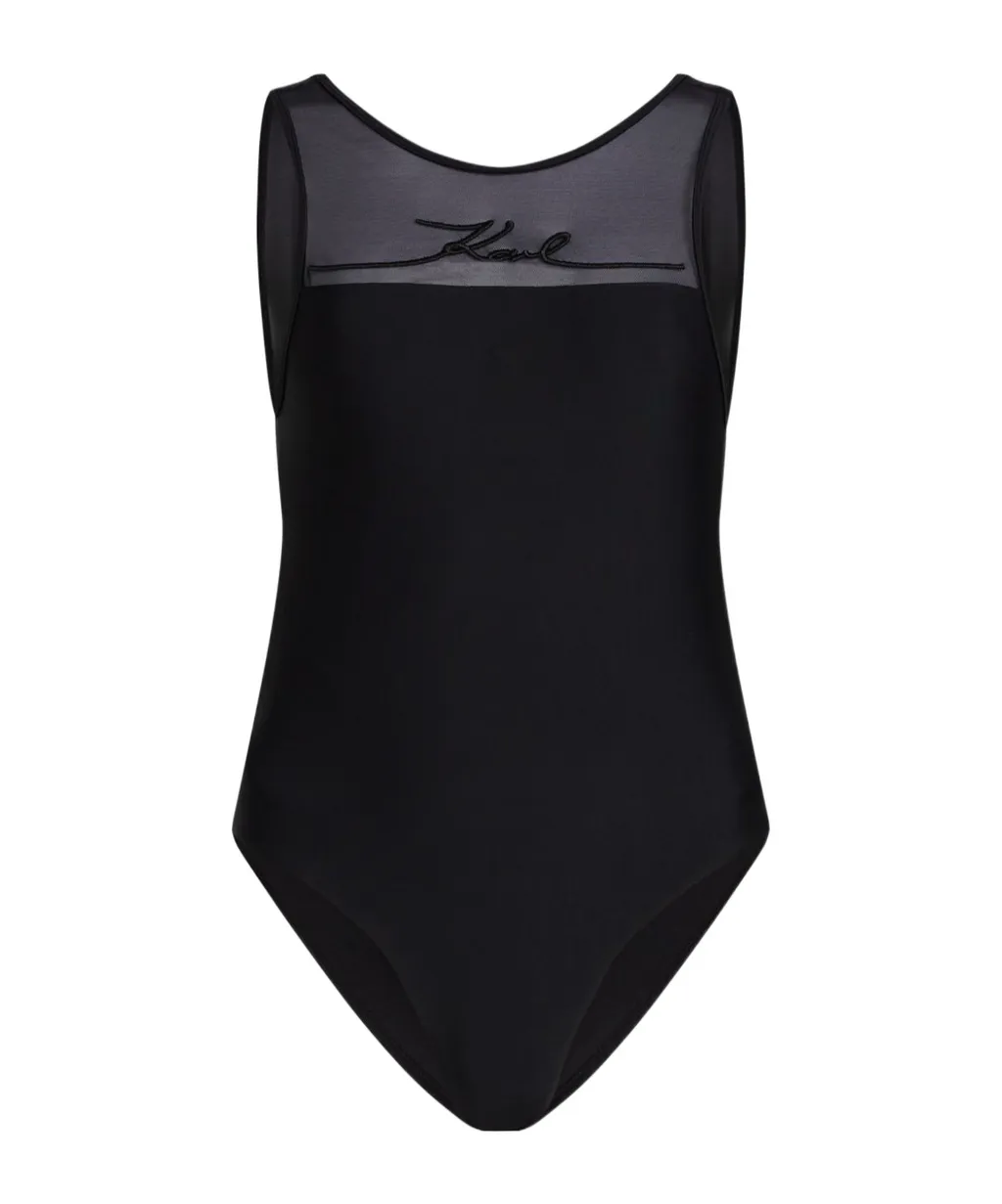 Logo-Embroidered Swimsuit