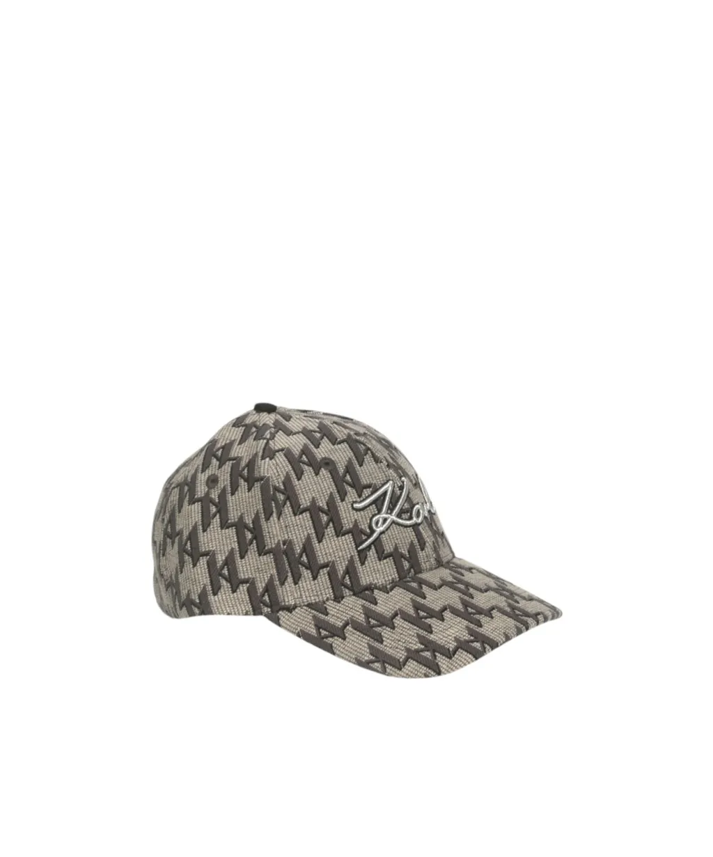 Monogram-Pattern Cotton-Blend Cap