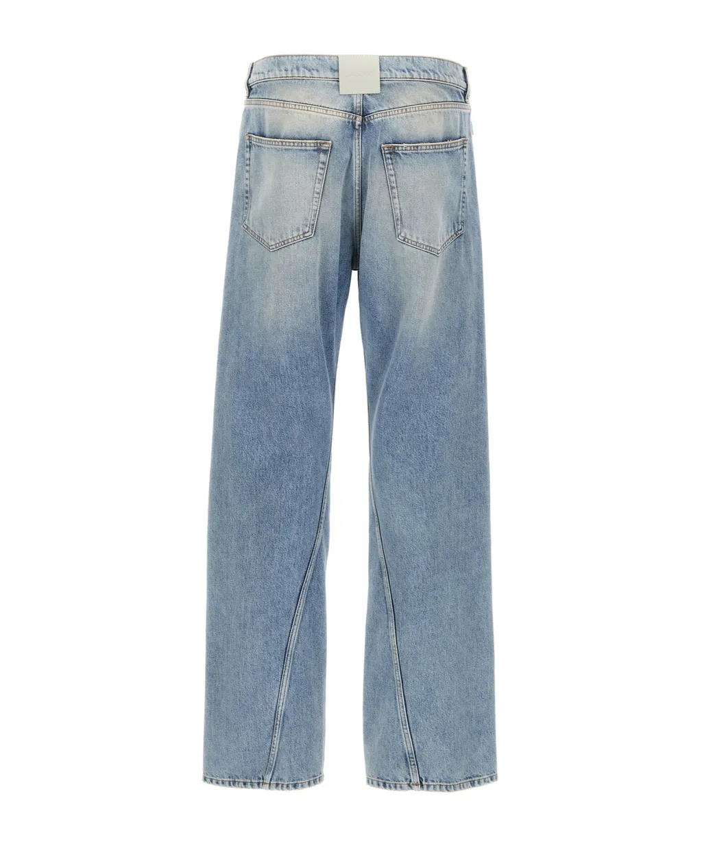 Lanvin Logo Patch Straight Jeans