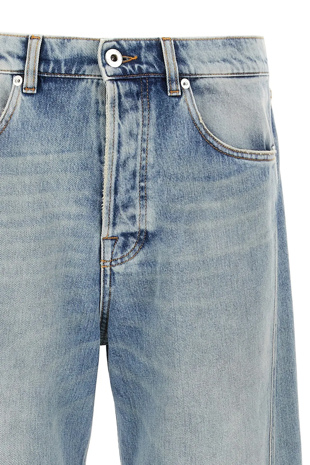 Lanvin Logo Patch Straight Jeans