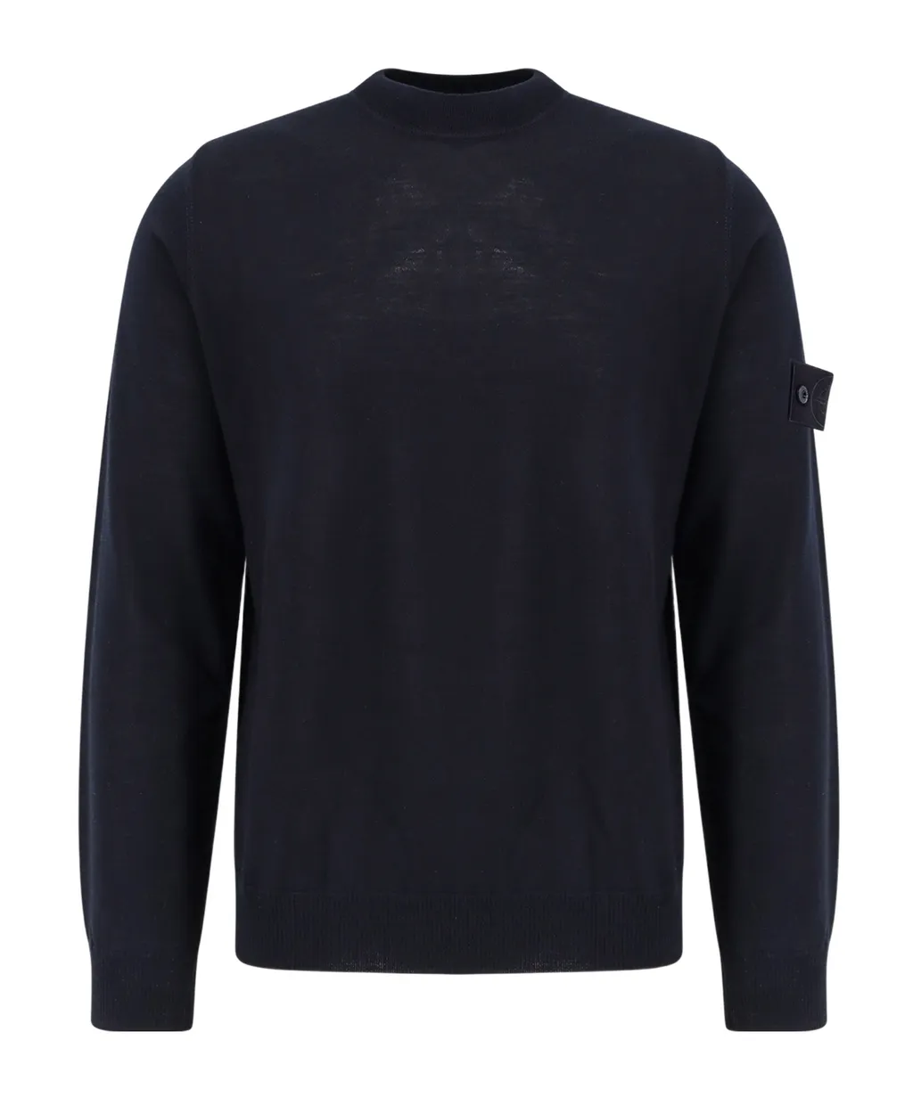 Stone Island Logo-Patch Crewneck Jumper
